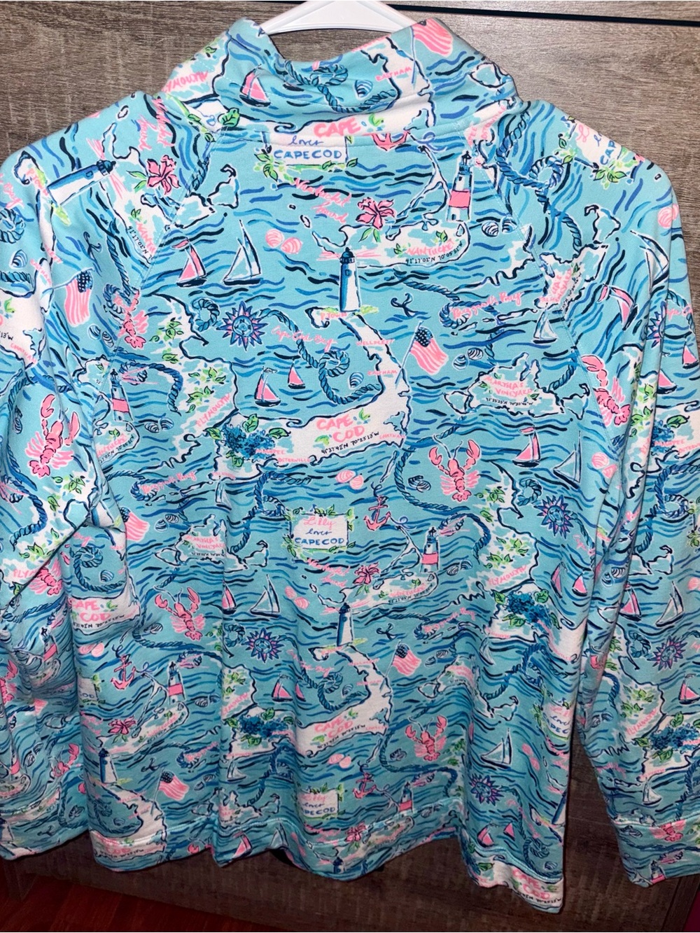Lilly Pulitzer Cape Cod Skipper Popover UPF 50+ EUC Large - Picture 4 of 5